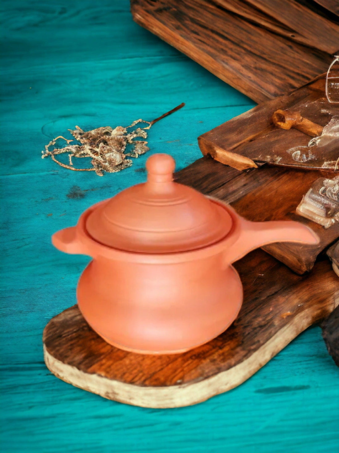 Buy Tamas Clay Pressure Cooker – Handcrafted Terracotta Handi (Brown)