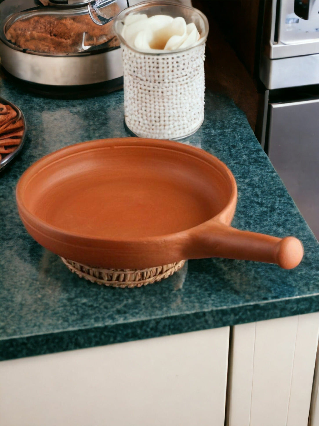 Buy Terracotta Frying Pan – Tamas Handcrafted Natural Clay Fry Pan