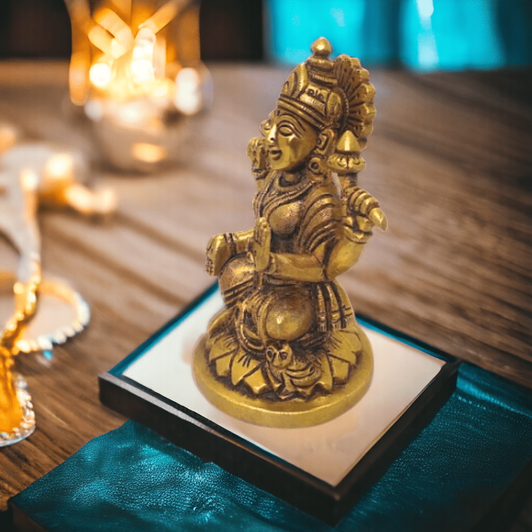 Tamas Brass Lord Lakshmi Statue for Home & Office Temple