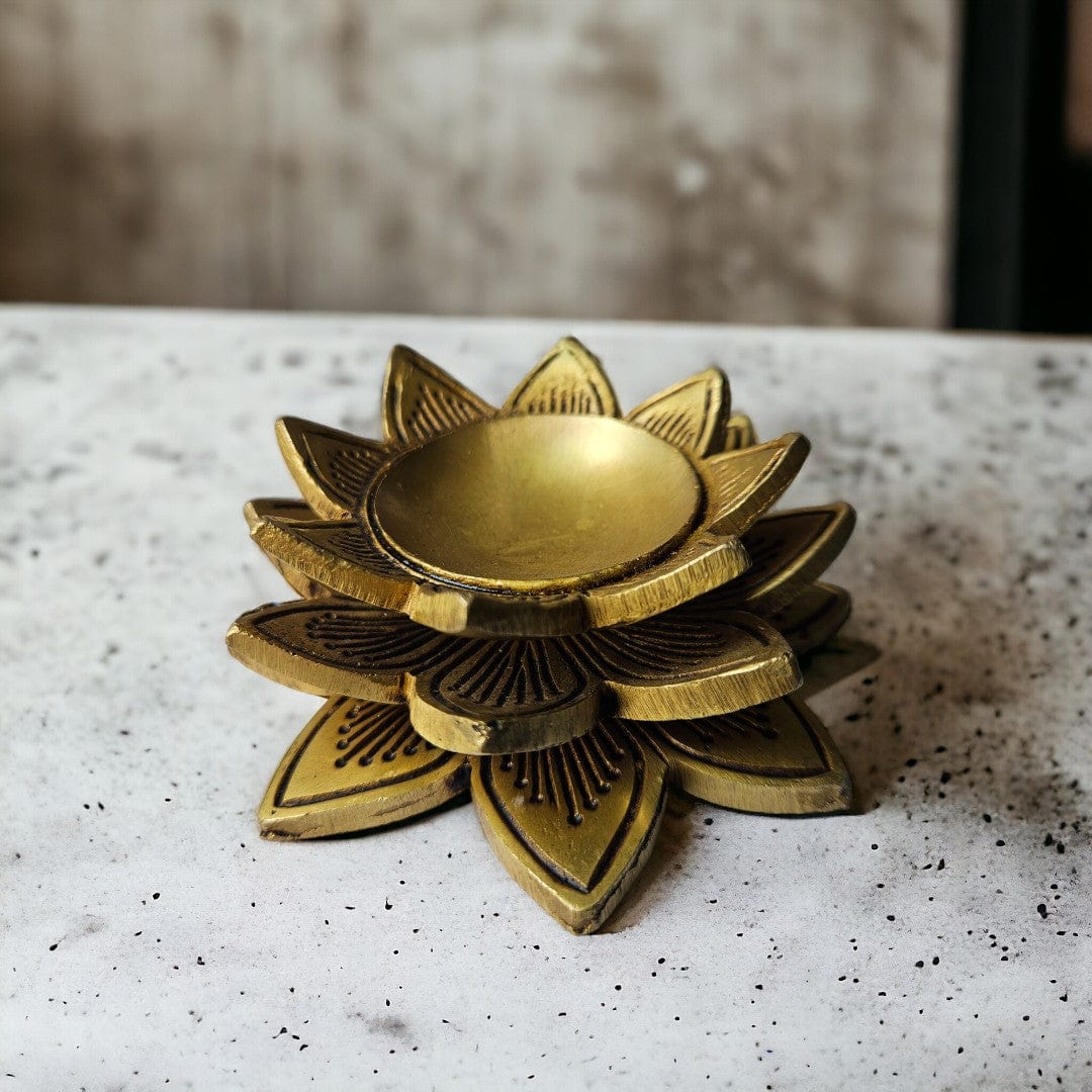 Tamas Brass  Lotus Dhoop Stand