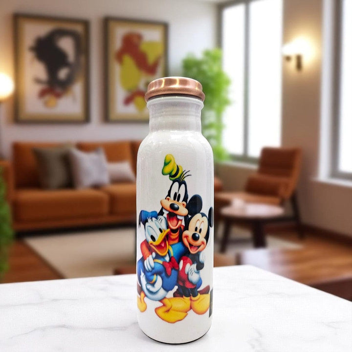 Buy Mickey Mouse Printed Pure Copper Bottle For kids
