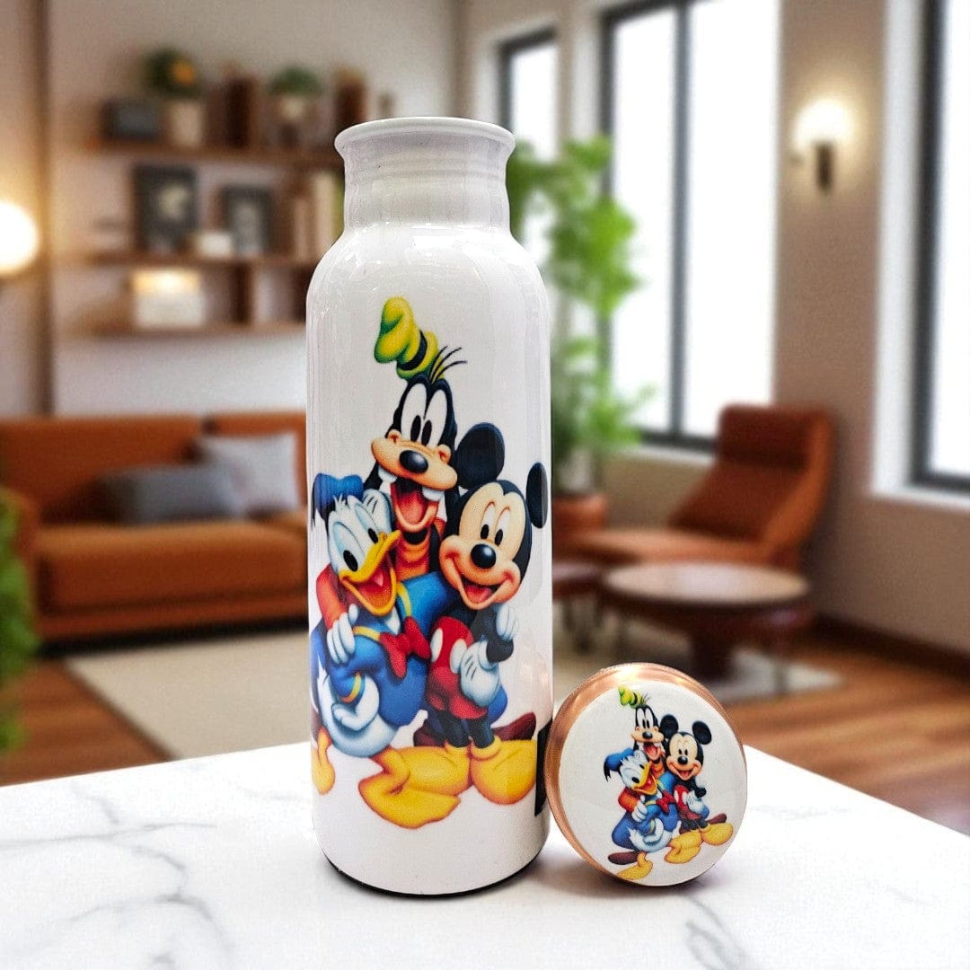 Buy Mickey Mouse Printed Pure Copper Bottle For kids
