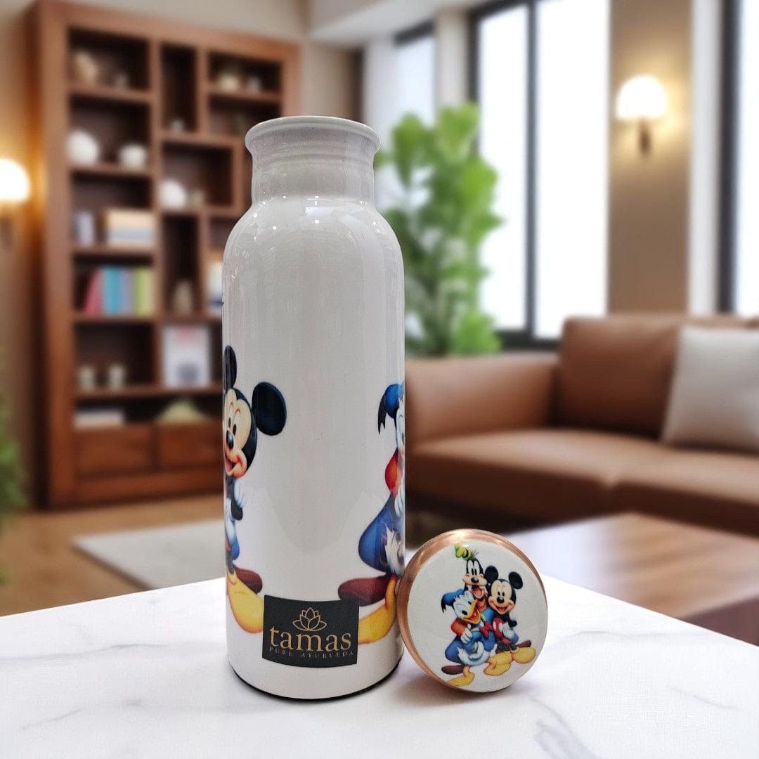 Buy Mickey Mouse Printed Pure Copper Bottle For kids