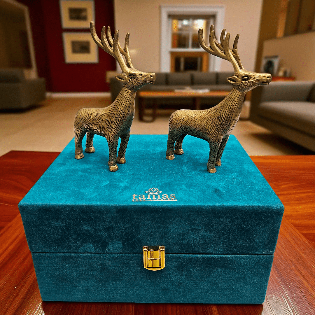 Buy Online Luxury Brass Deer Gift Set | Tamas Handcrafted Decor
