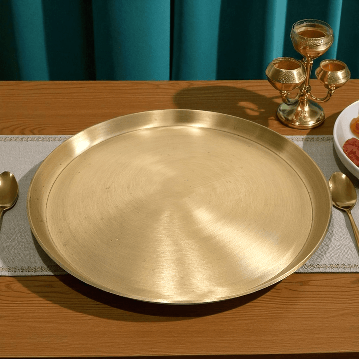 Buy Kaansa Dinner Set Online | Traditional Brass Dinnerware