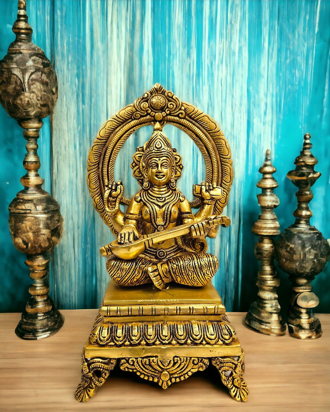 Brass  Saraswati Statue