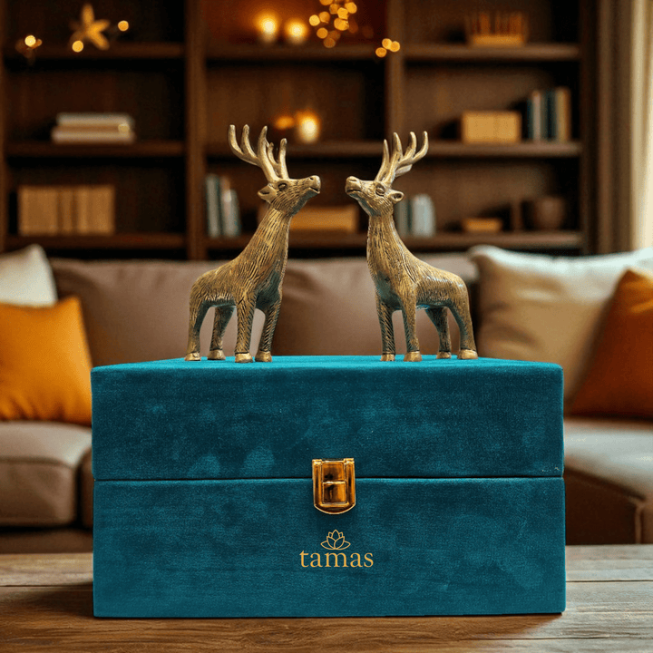 Buy Online Luxury Brass Deer Gift Set | Tamas Handcrafted Decor