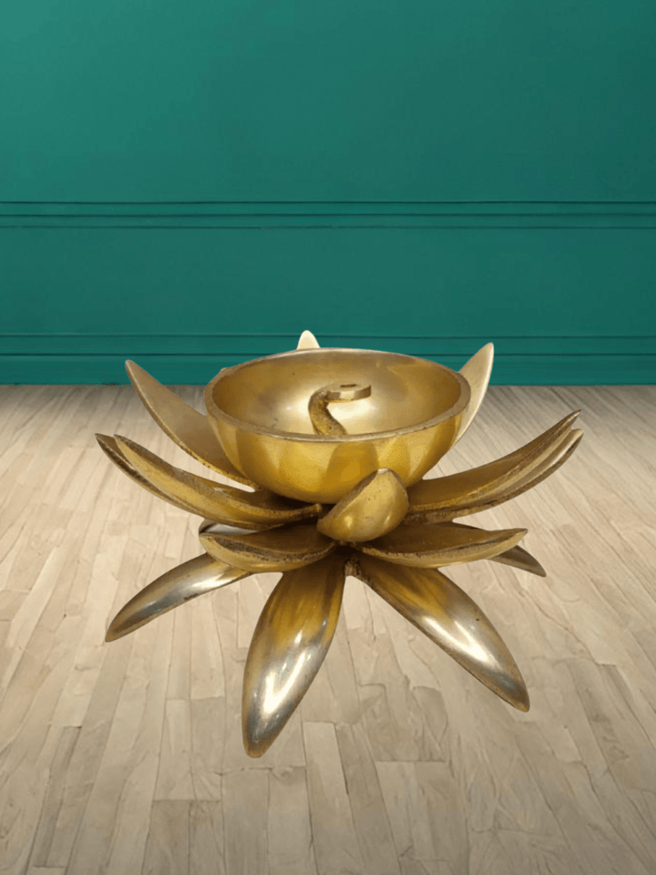 Tamas Brass Lotus Shaped Diya