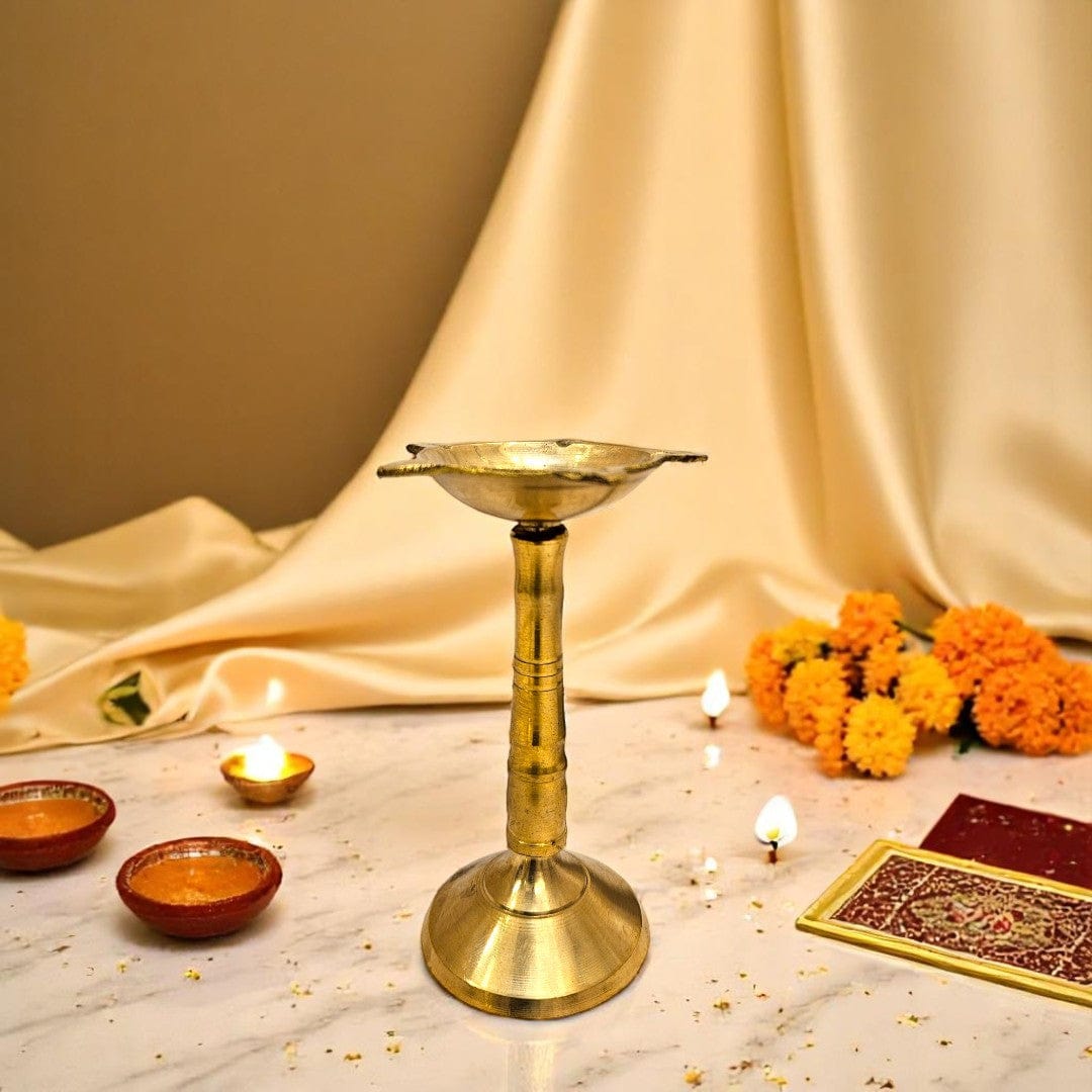 brass chiraag lamp diya set