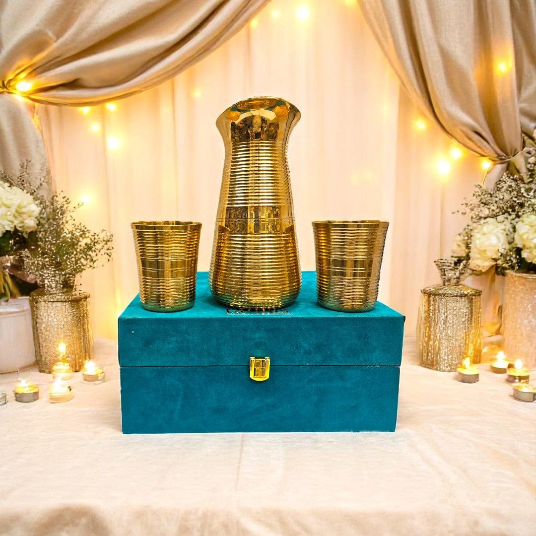 Buy Premium Brass Jug and Glass Set