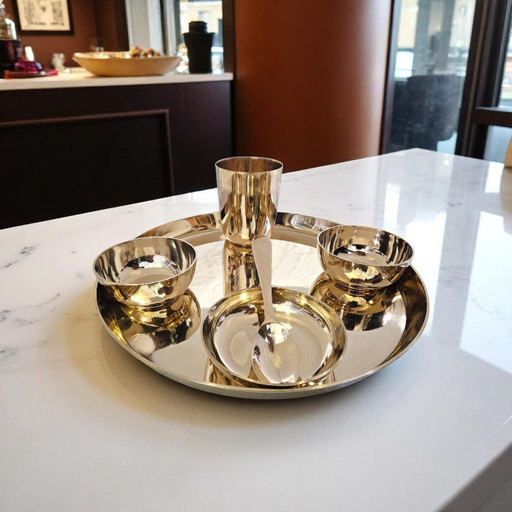 Kaansa Dinner Set | Bronze Thali Set