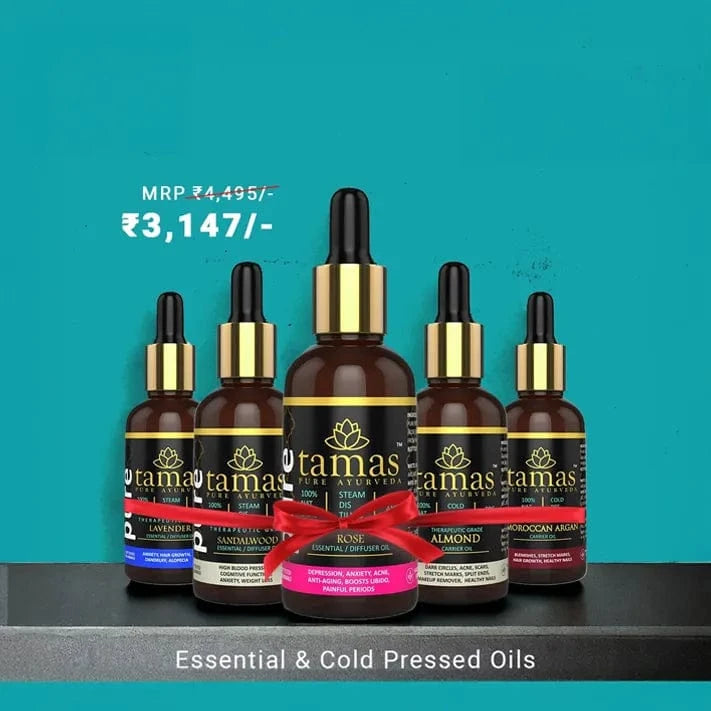 Buy Tamas Essential & Cold Pressed Oil Combo – 100% Natural, Pack of 5