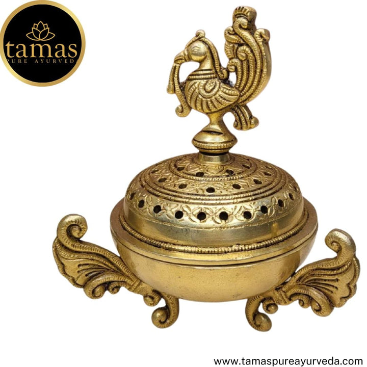 Brass  Peacock Incense Burner
