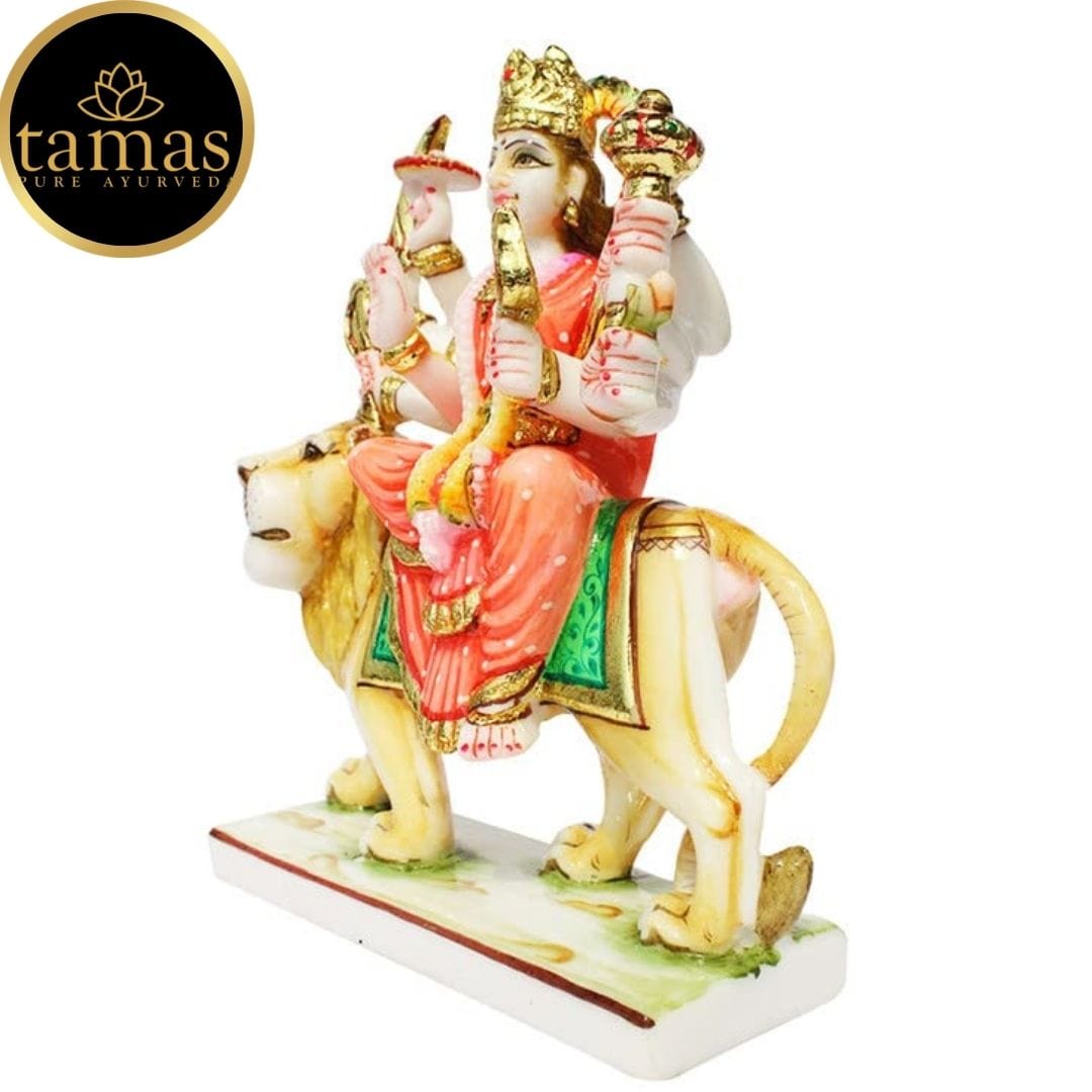 Gold Plated Goddess Durga Mata Statue