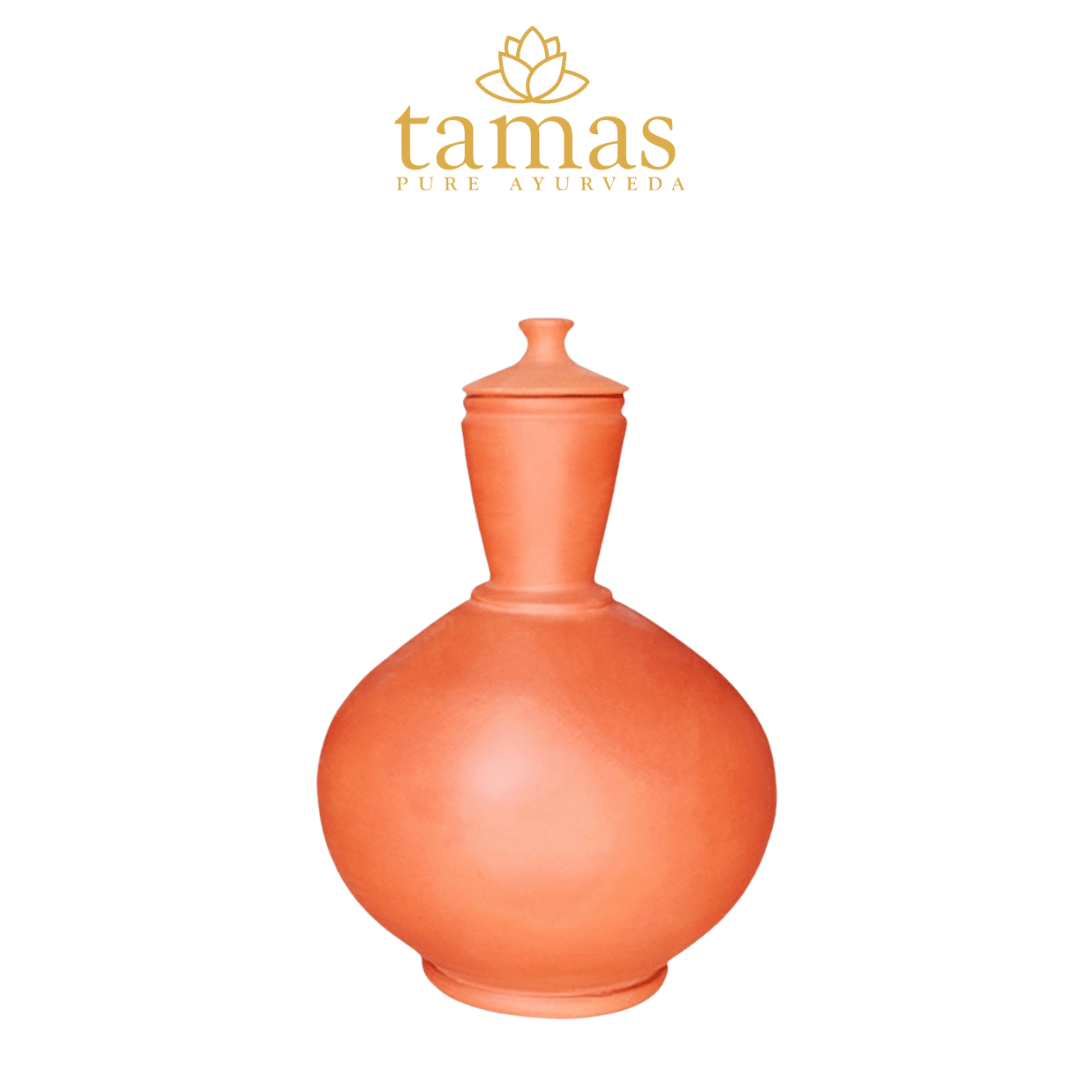 Handmade Clay Surahi with Lid (3L) | Eco-Friendly Earthen Water Pot