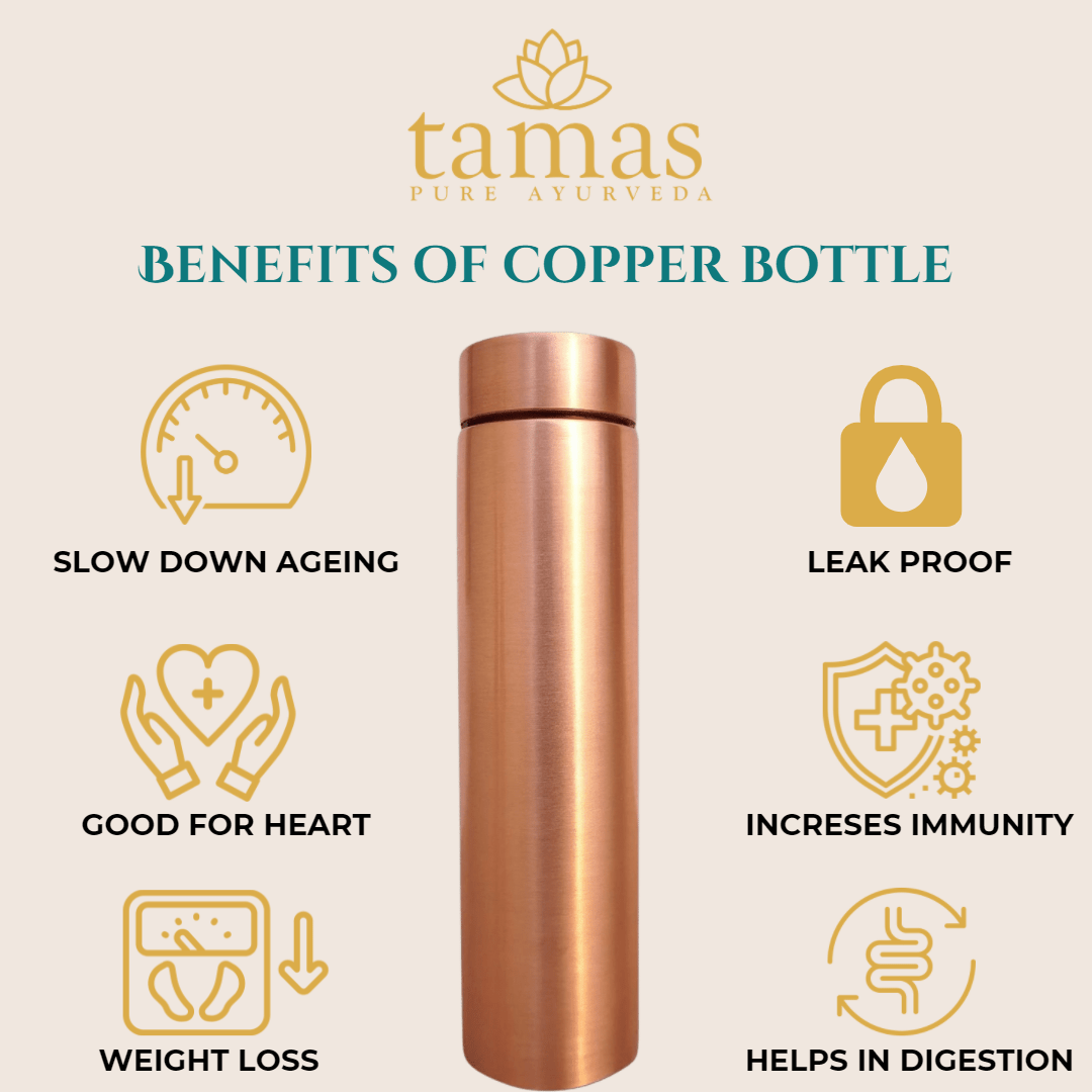Jelly Plain Water Bottle Copper