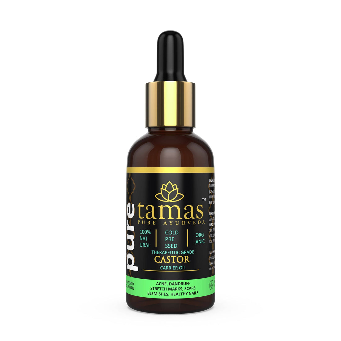 Organic Castor Cold-Pressed Oil (Ricinus Communis)