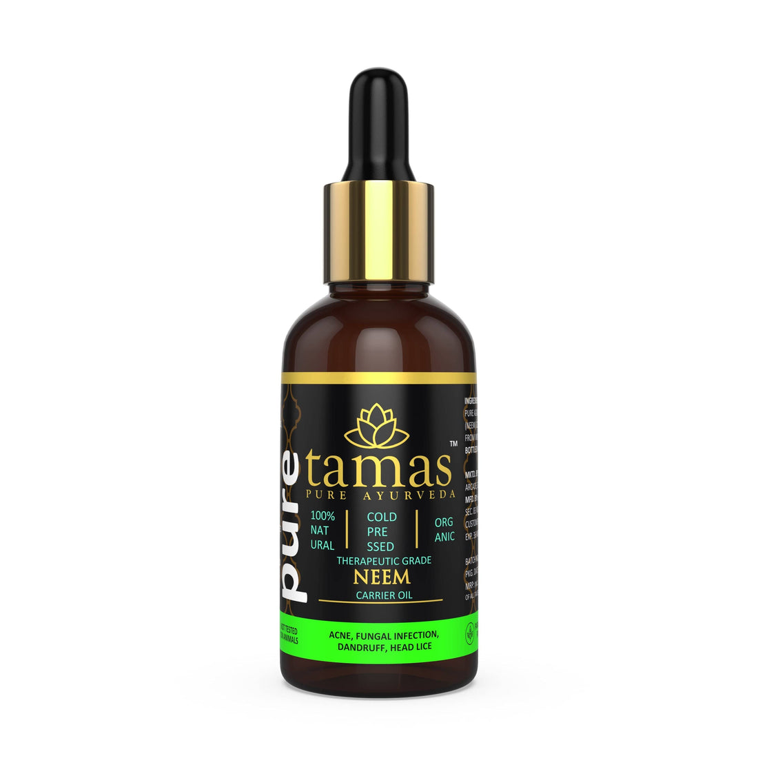 Organic Neem Cold-Pressed Oil (Azadirachta Indica)