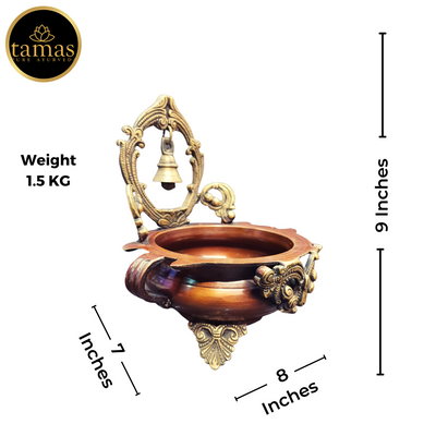 Tamas Brass Bell Urli (9 Inches)