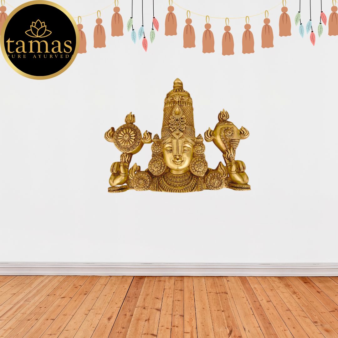 Tamas Brass Tirupati Bala Ji Wall Hanging (17 Inches)