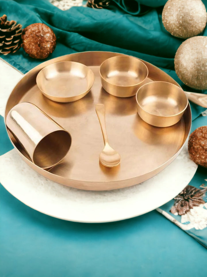 Tamas Bronze Shahi Dinner Set | 12 Inches