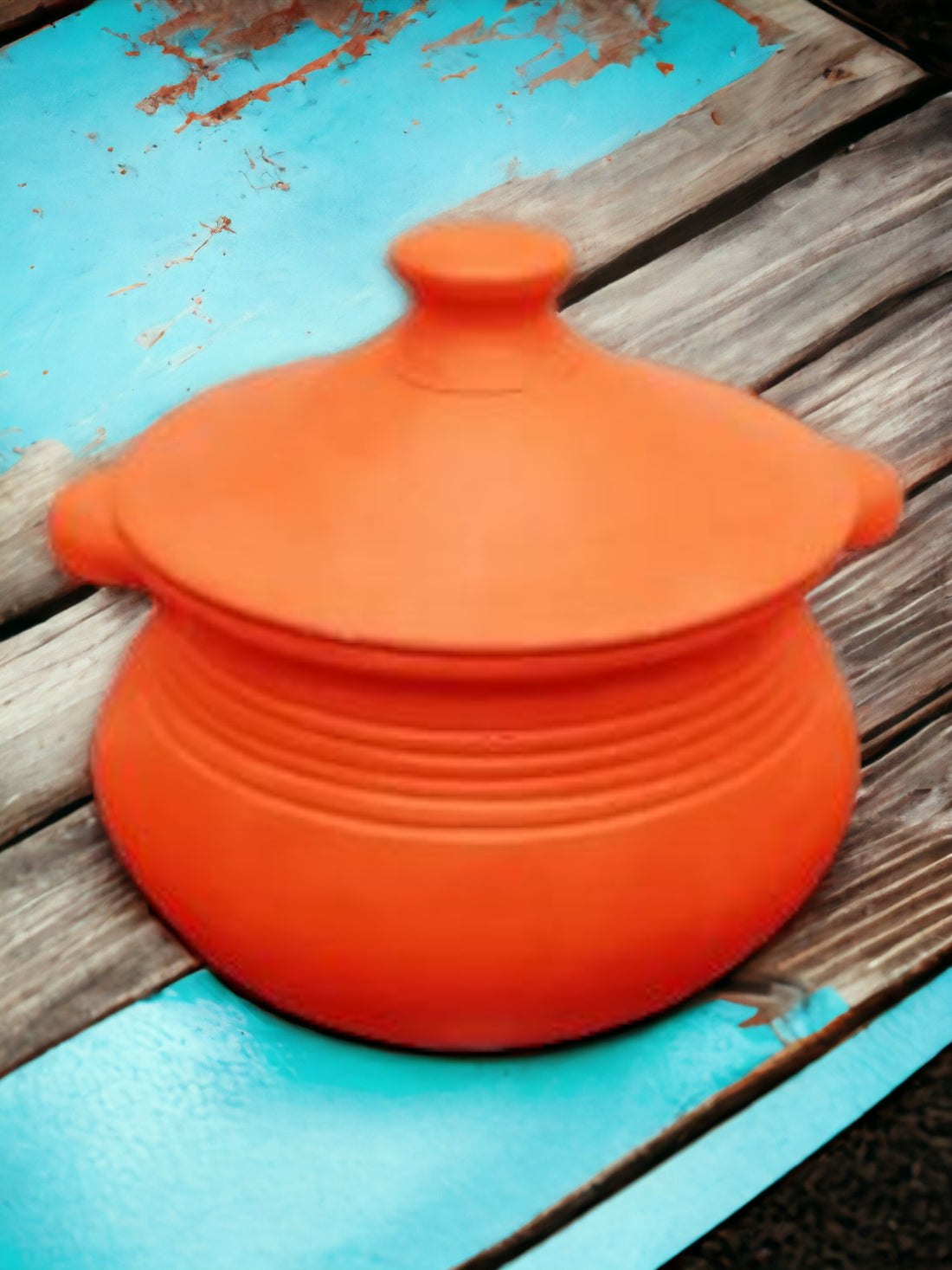 Tamas Handcrafted Terracotta Natural Clay Deep Pot (Brown)