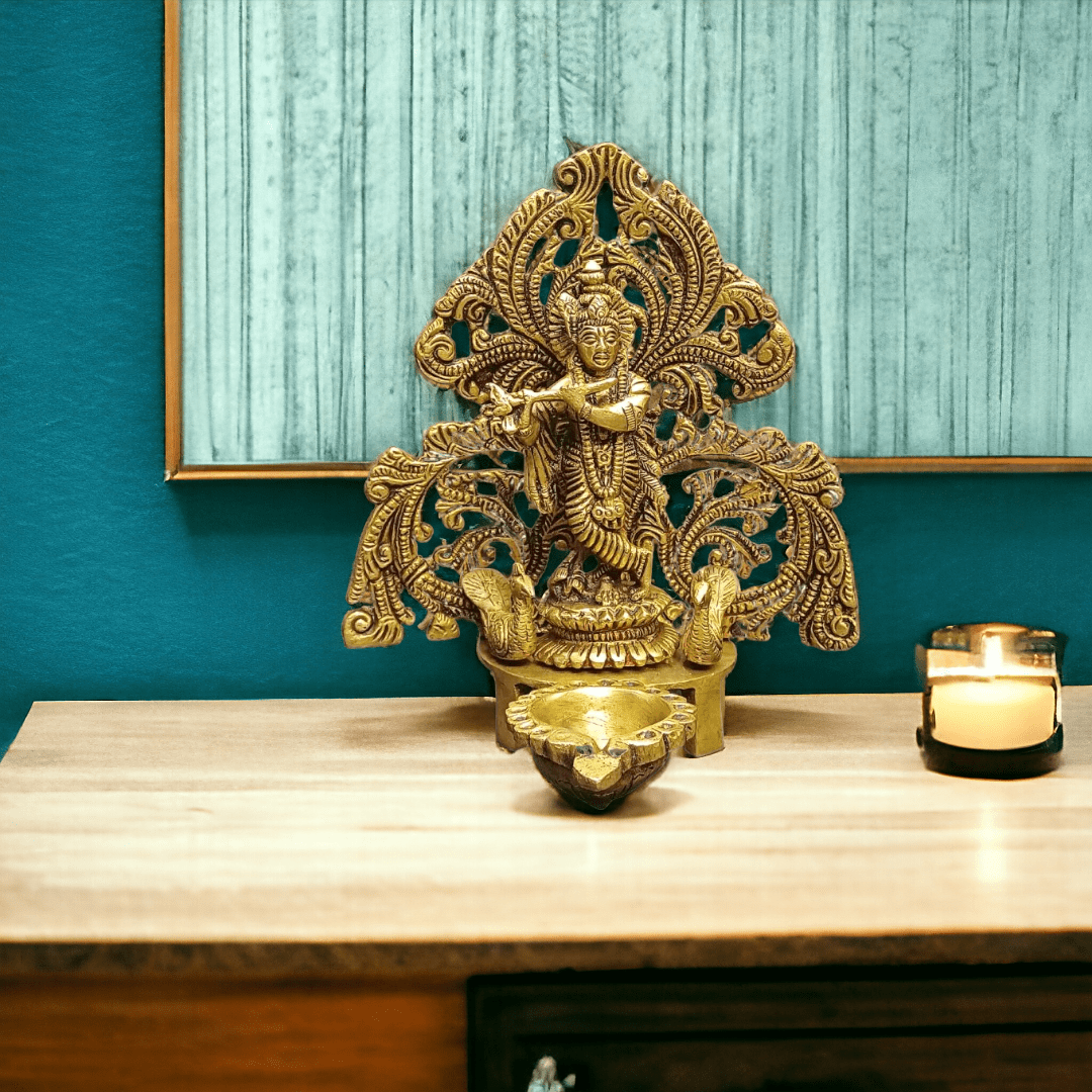 Tamas Brass Krishna Oil Lamp