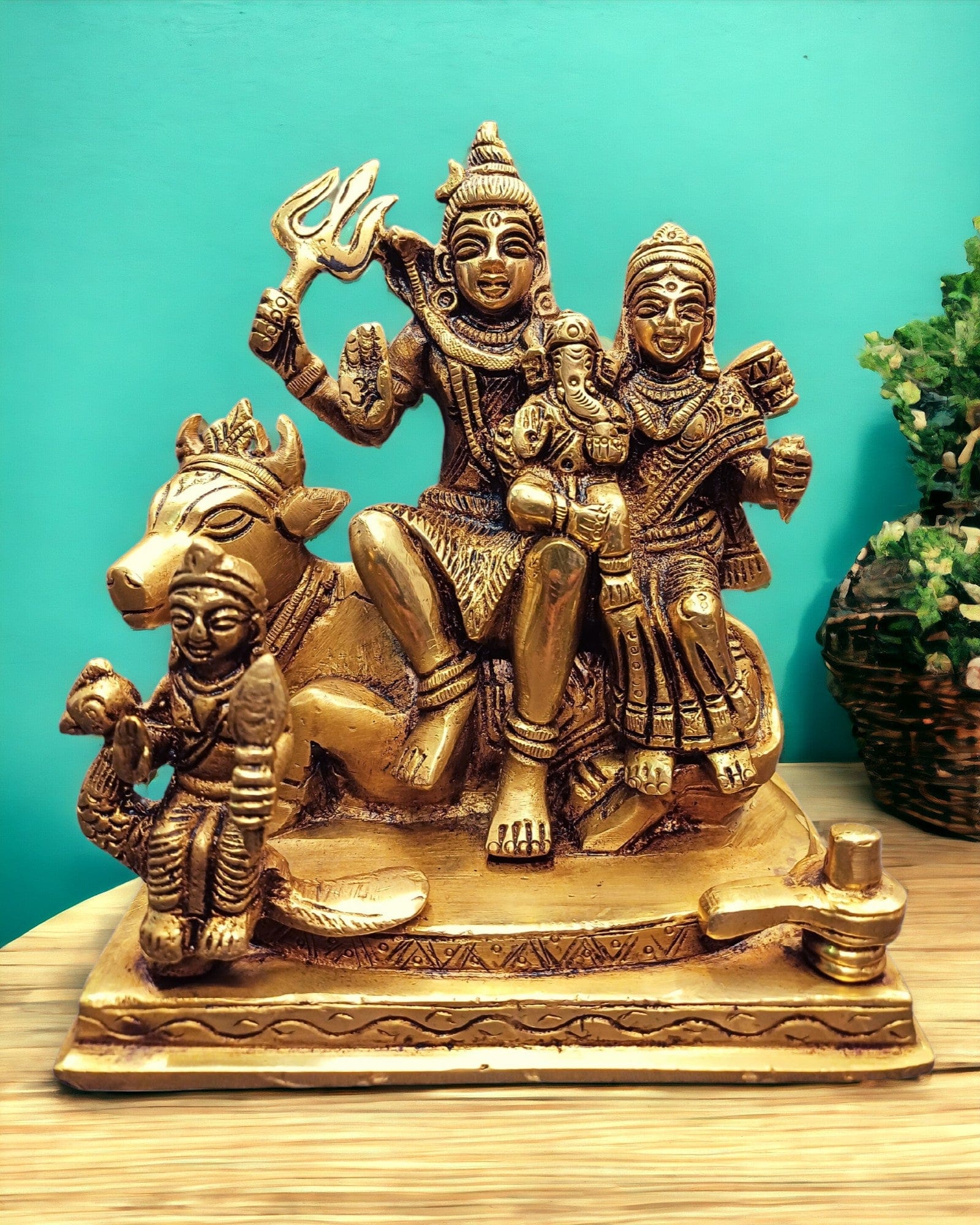 Brass Shiv Parivar Statue