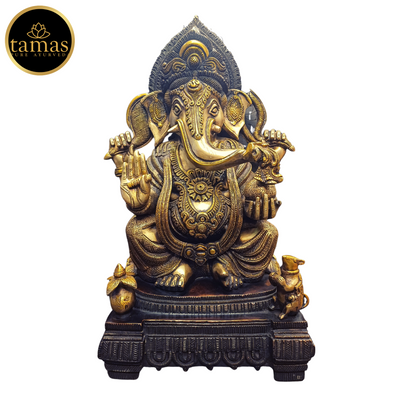 Tamas Brass Ganesh Statue (18 Inches)