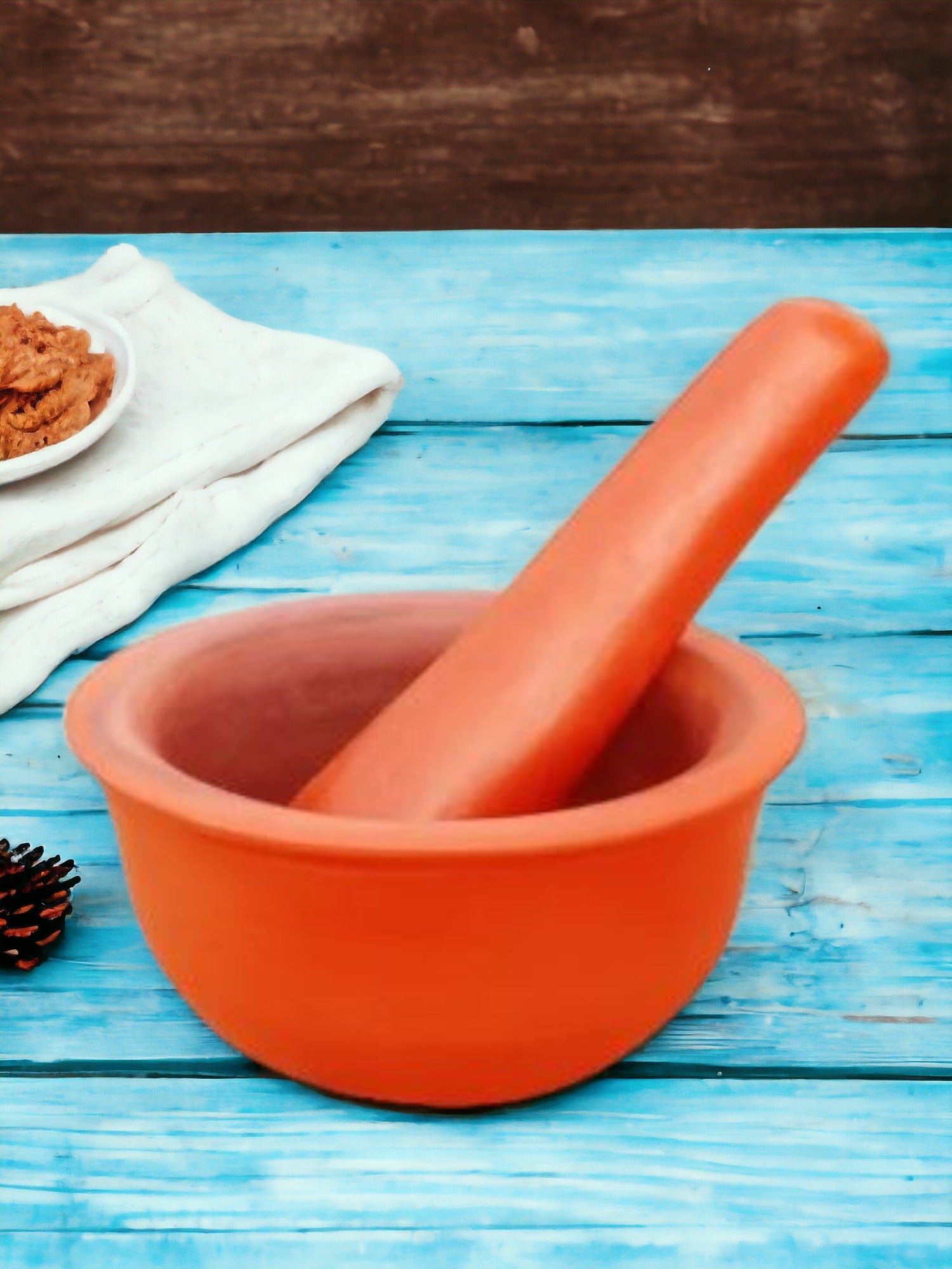 Tamas Clay Okhal – Handcrafted Terracotta Grinder for Authentic Cooking