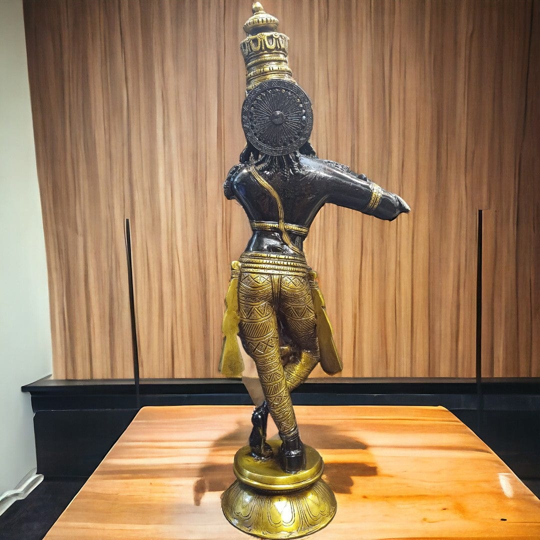Brass Black Krishna Statue