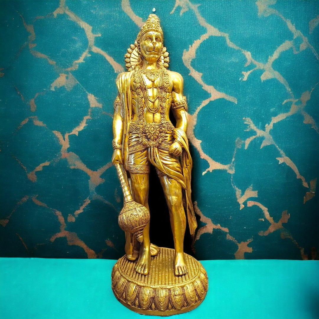 Brass Ganesh Veena Statue
