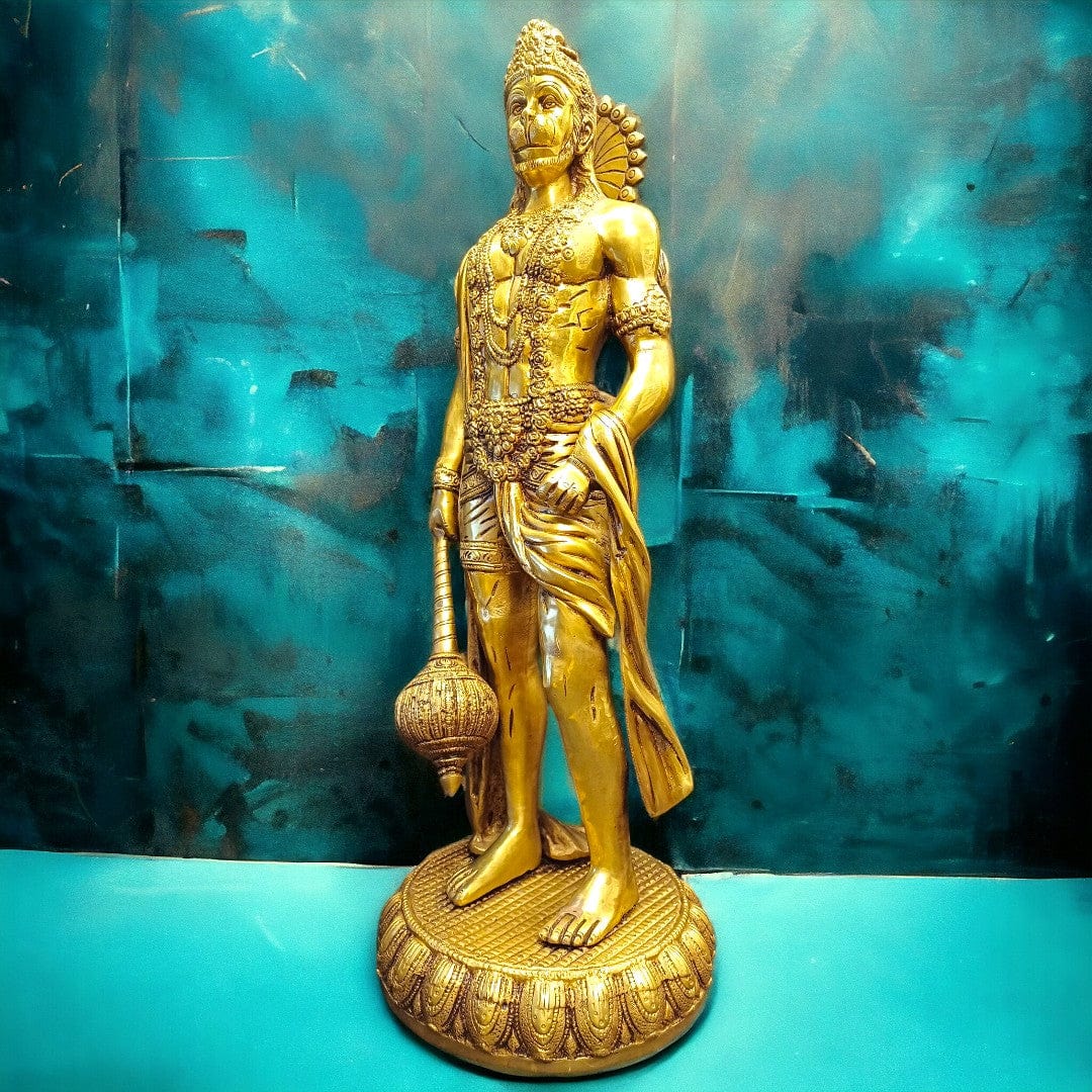 Brass Ganesh Veena Statue