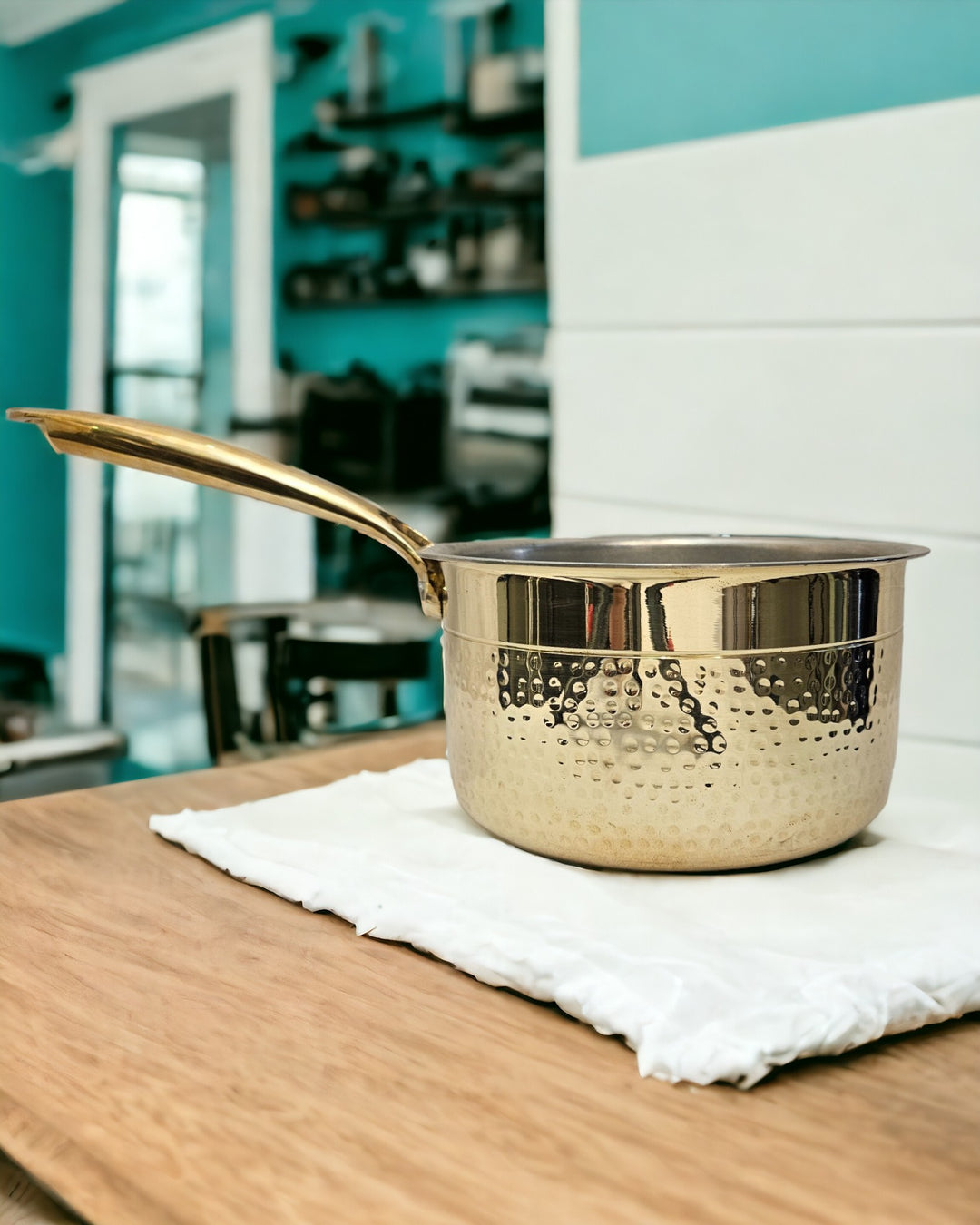 Brass Saucepan With Tin Coating