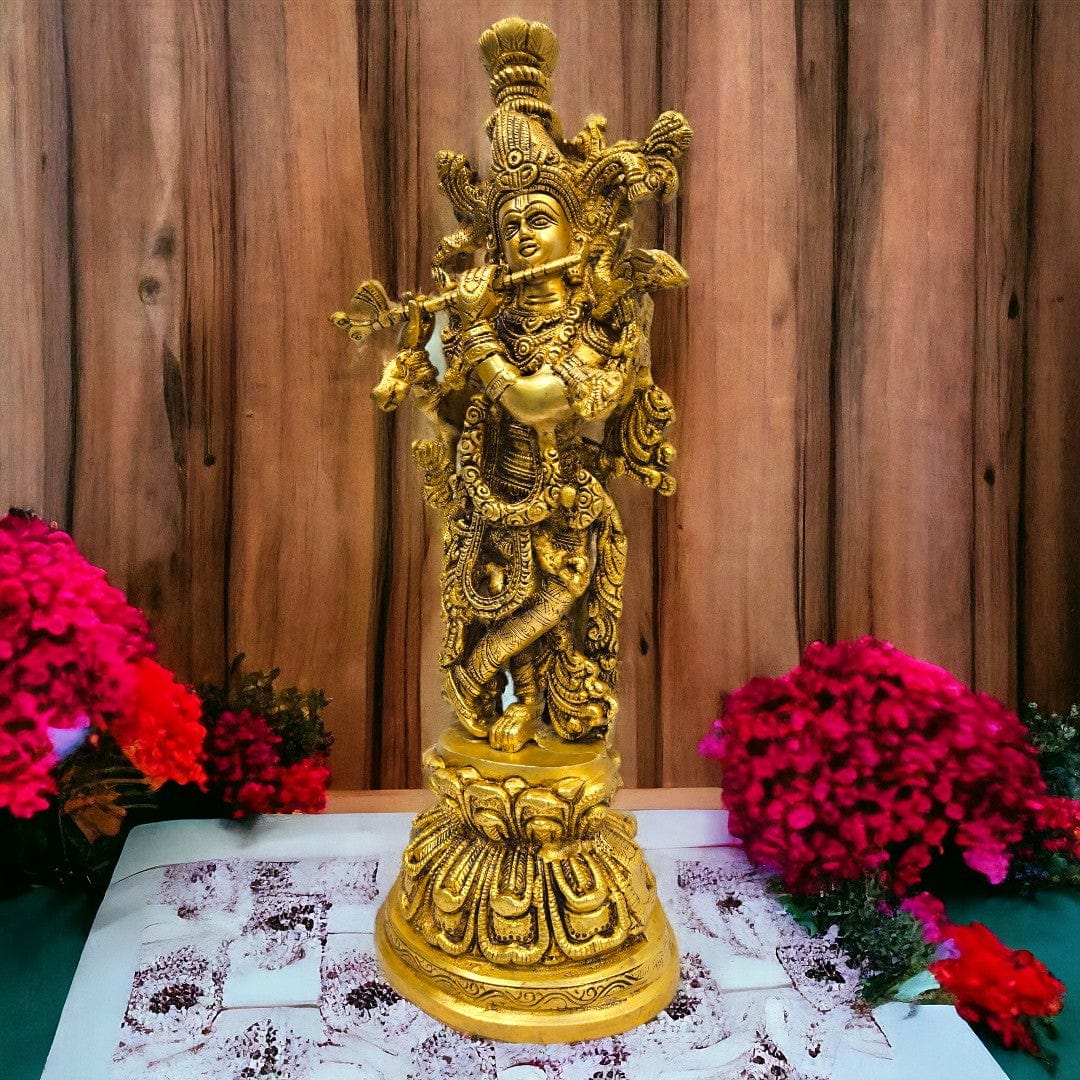 Radha Krishna Statue | (15 X 5 X 3 inch) |Weight - 7 kg - Tamas: Luxury Indian Gifts