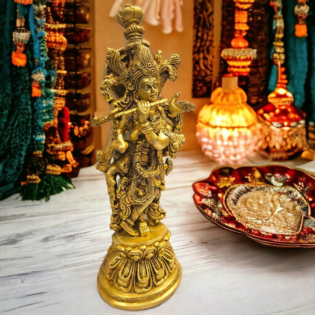 Radha Krishna Statue | (15 X 5 X 3 inch) |Weight - 7 kg - Tamas: Luxury Indian Gifts