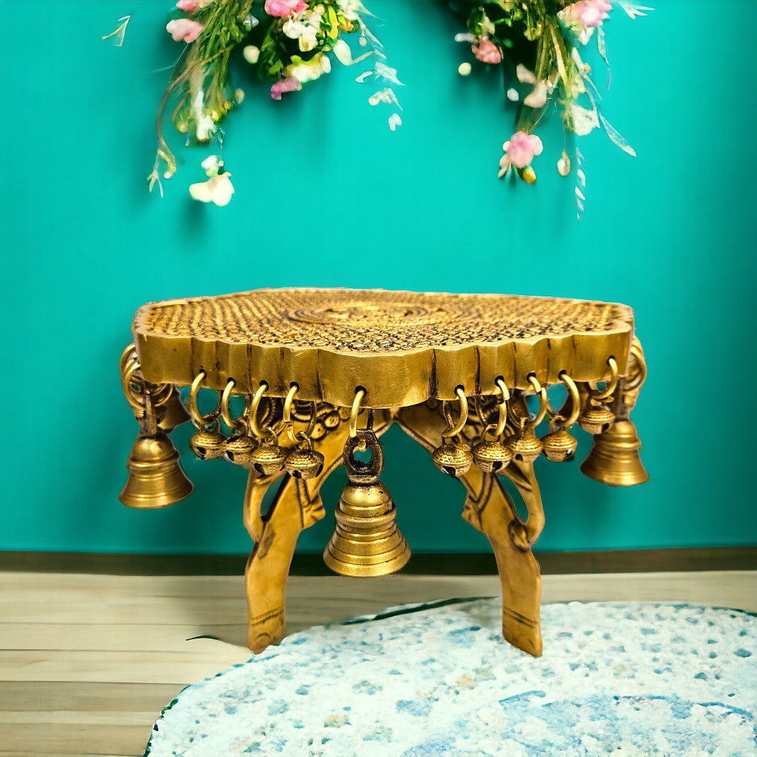 Brass Chowki (7.5 X 11 inch) |Weight- 6.5 kg