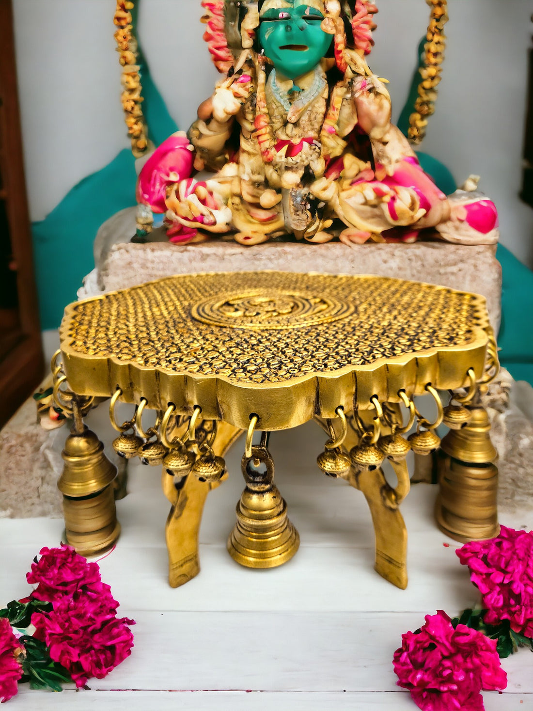 Brass Chowki (7.5 X 11 inch) |Weight- 6.5 kg