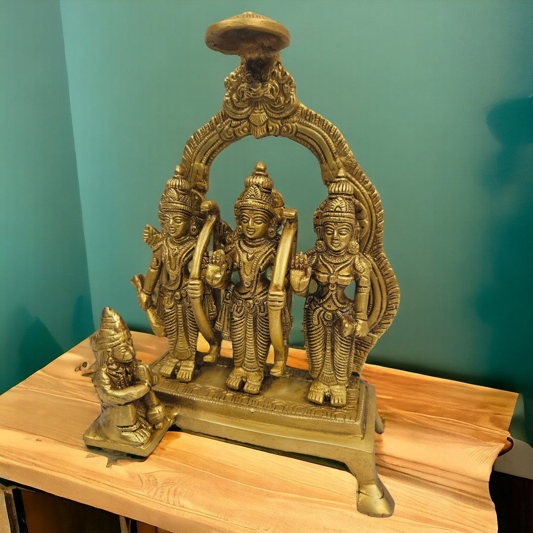 Brass Ram Darbar (9x6.5x4.5 inch) |Golden |Weight- 2 Kg