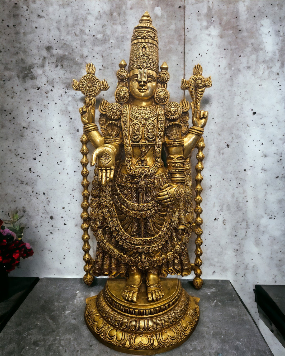 Tamas Brass Tirupati Bala Ji God Idol (38 Inches)