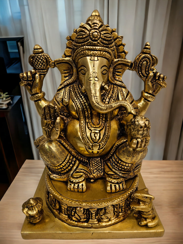Brass Ganesha Murti