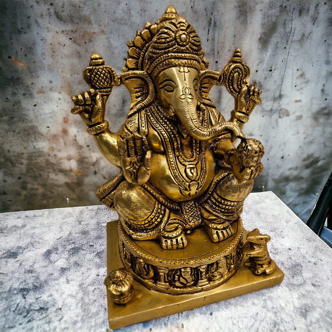 Brass Ganesha Murti