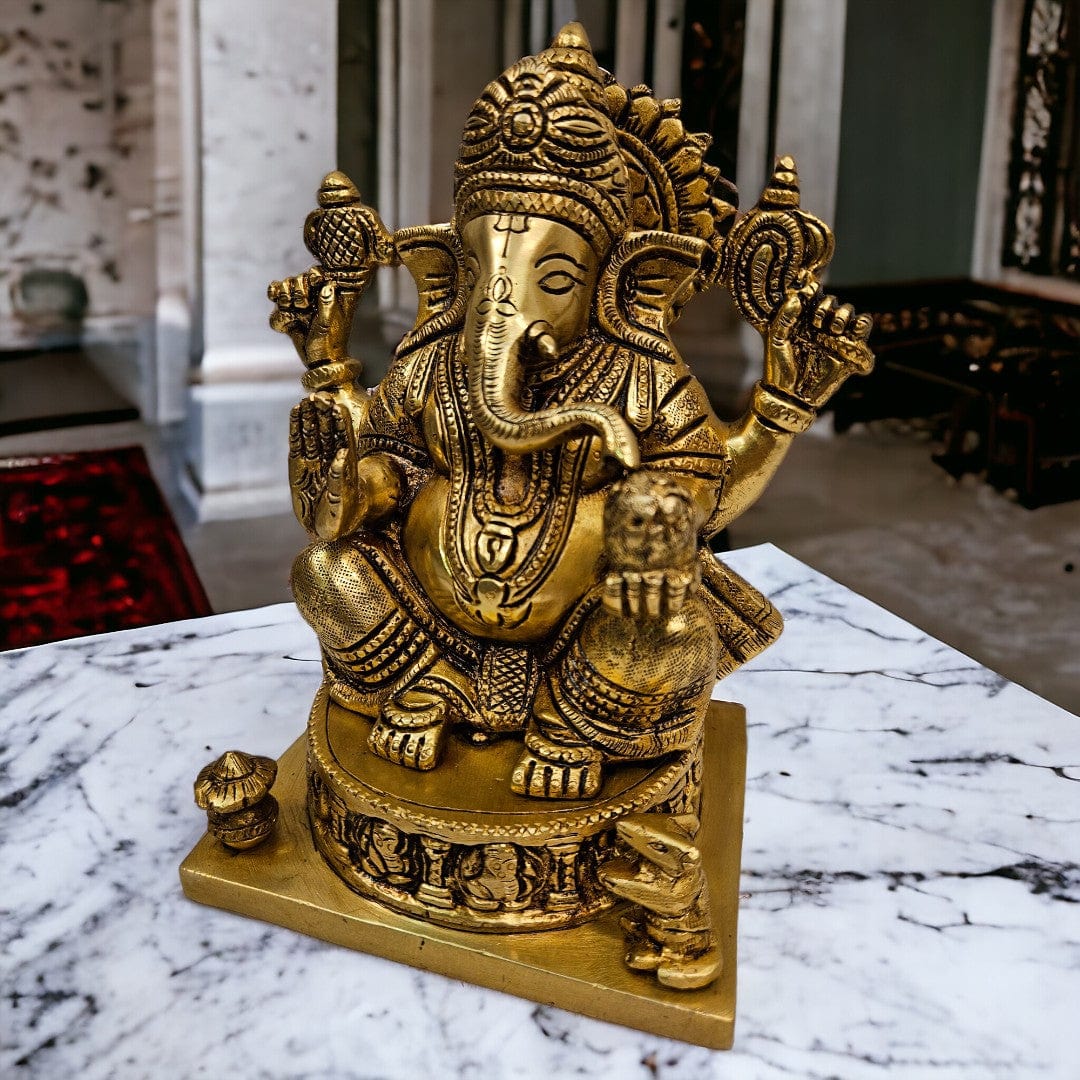 Brass Ganesha Murti