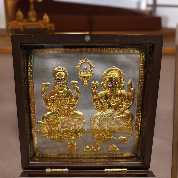Gold Foil Jai Shree Laxmi Ganesh