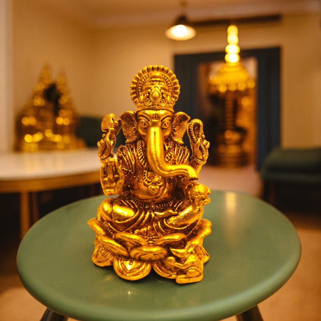 Ganesh Lakshmi Bronze set