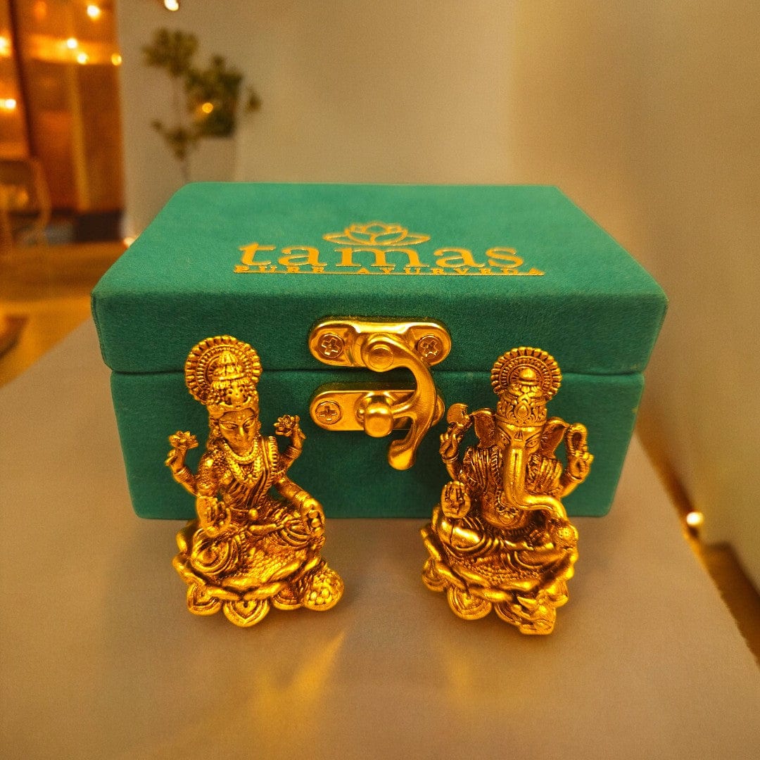 Ganesh Lakshmi Bronze set