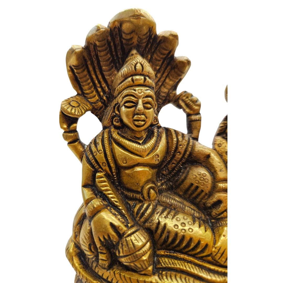 Buy Brass Lakshmi Narain Idol | Vishnu Lakshmi Brass Murti for Gifting – Tamas