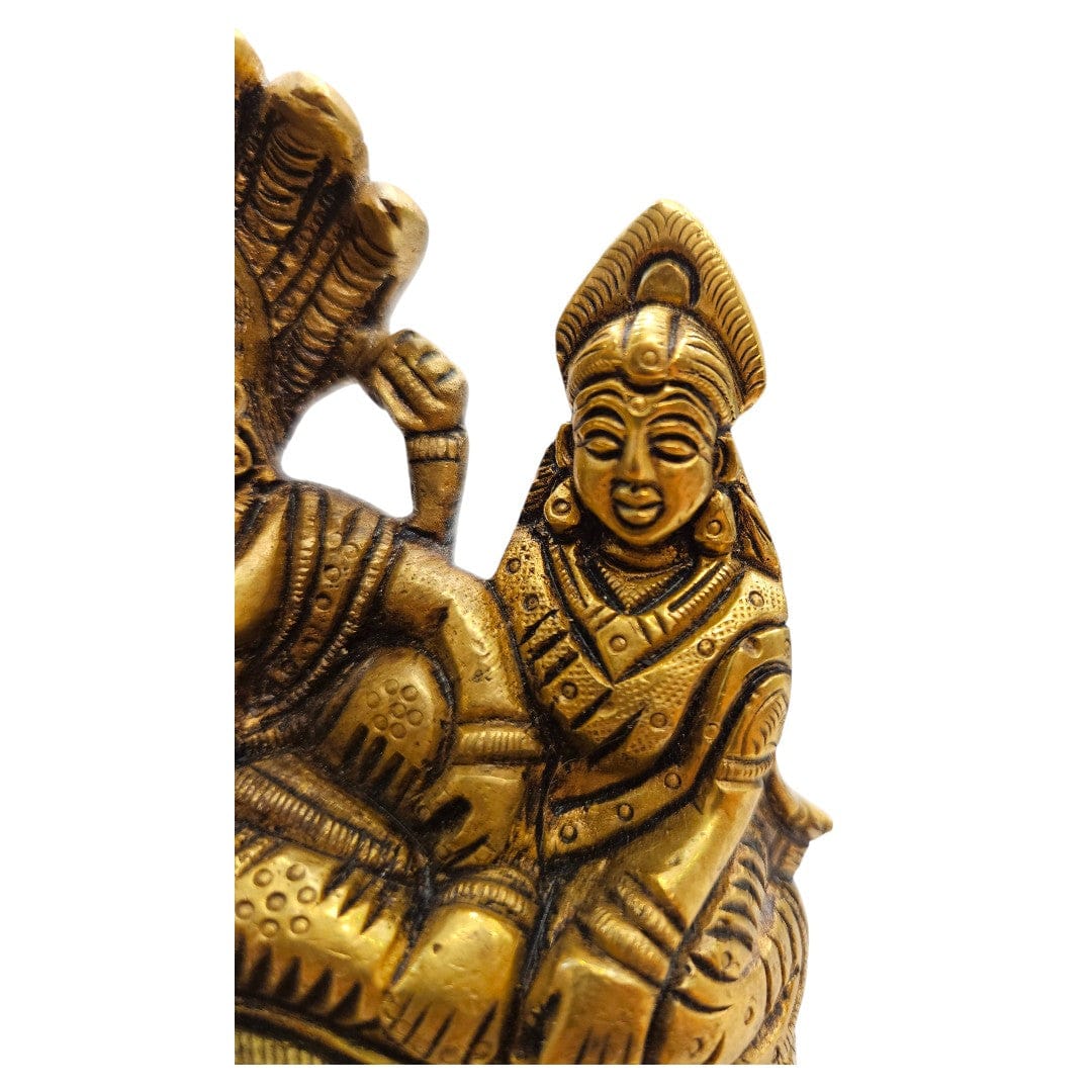 Buy Brass Lakshmi Narain Idol | Vishnu Lakshmi Brass Murti for Gifting – Tamas