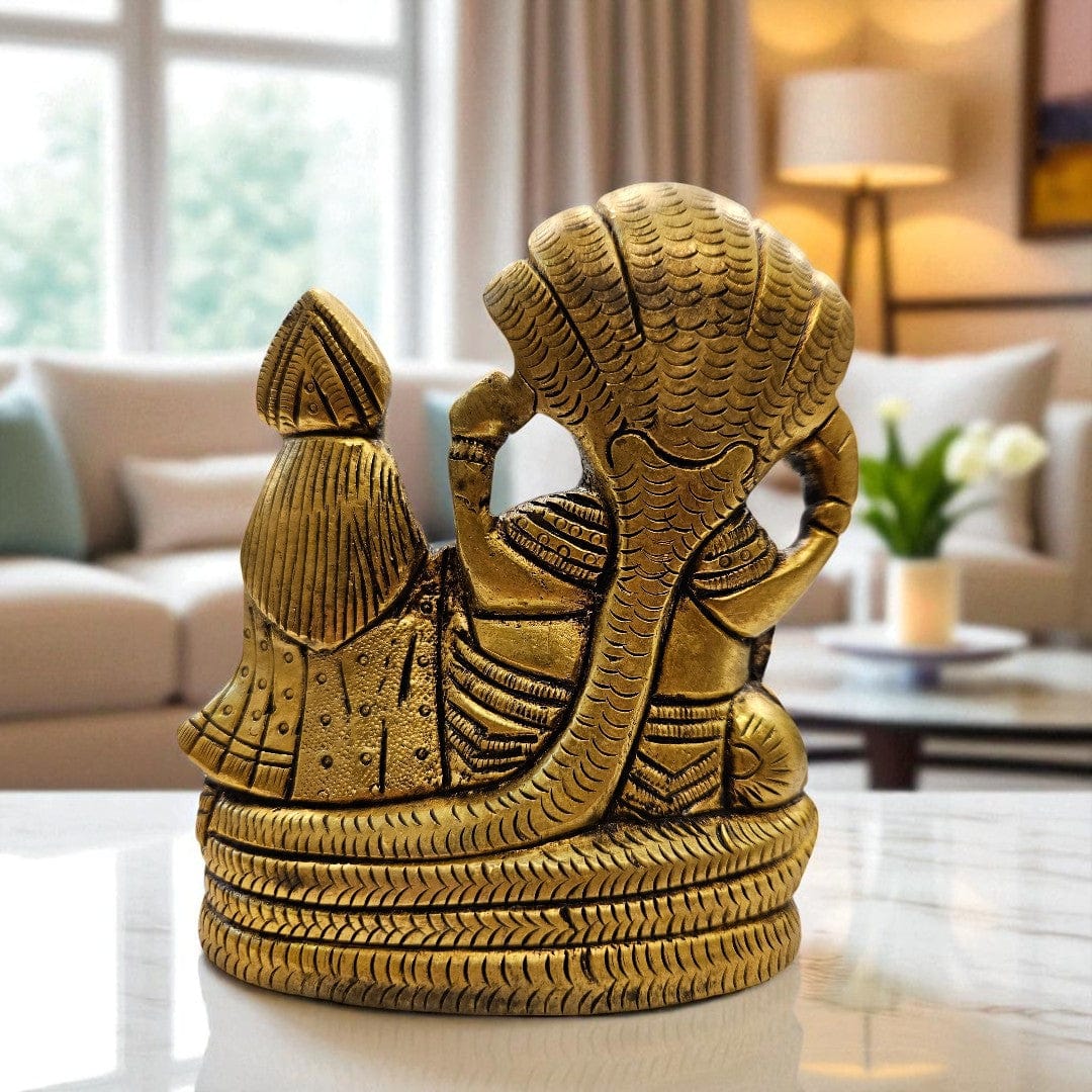 Buy Brass Lakshmi Narain Idol | Vishnu Lakshmi Brass Murti for Gifting – Tamas