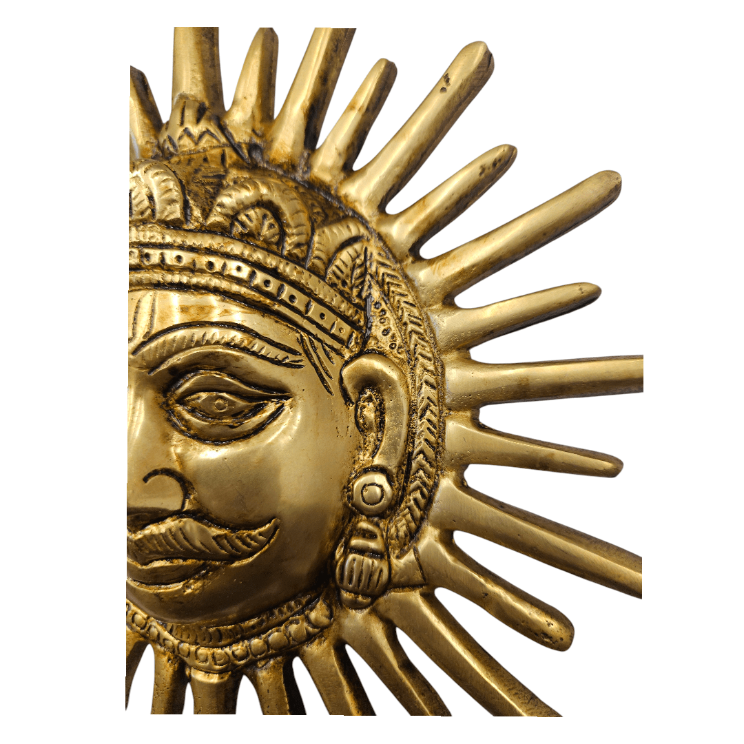 Tamas Brass Sun Wall Hanging with Gift Box – Radiate Positivity & Elegance Height 7.5 inch